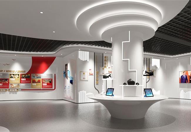電商公司企業展廳裝修設計案例